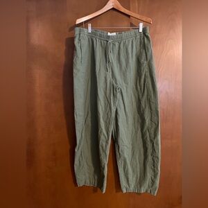 Abercrombie & Fitch Olive Green Drawstring Joggers